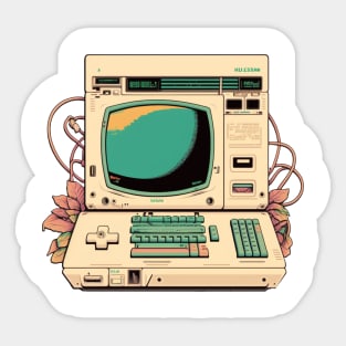 80s computer Sticker